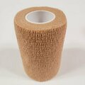 Think Safe First Voice 3in x 5 Yards Self Adhesive Bandage, Latex , Tan, Pack of 10 TS-3183-10T